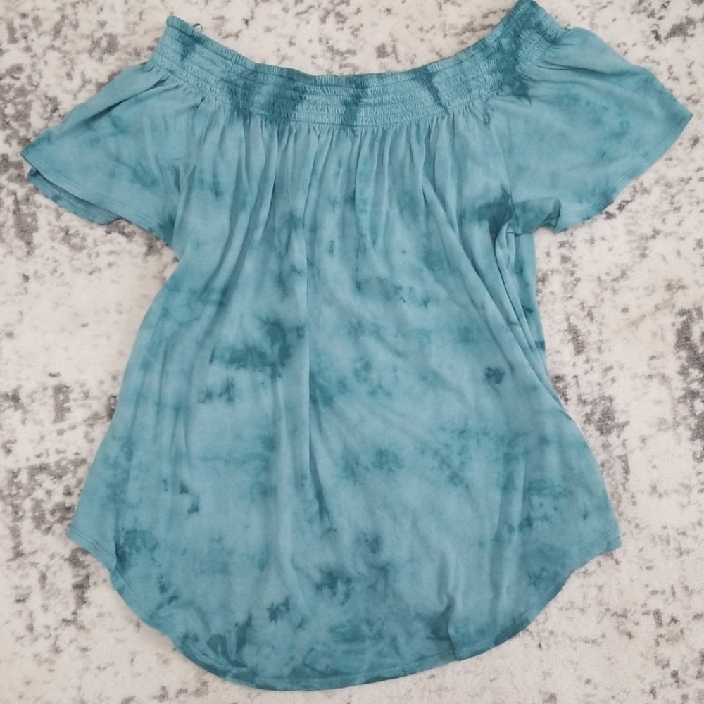 Off the shoulder tie dye top
